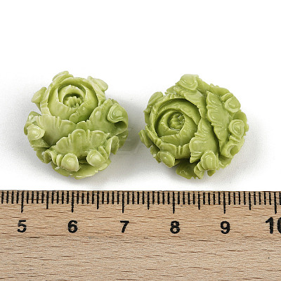 Synthetic Coral Dyed Carved Beads SHEL-D001-01B-1