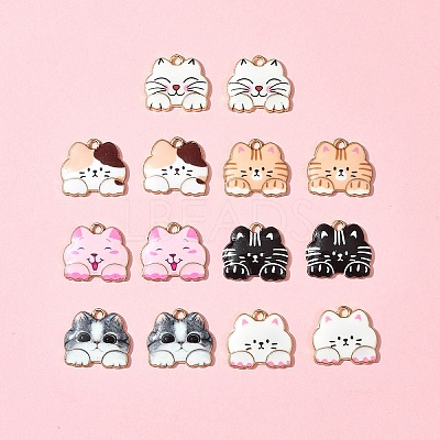 14Pcs 7 Colors Alloy Pendants FIND-FS0003-01-1