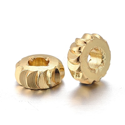 Brass Spacer Beads KK-K249-03A-G-1