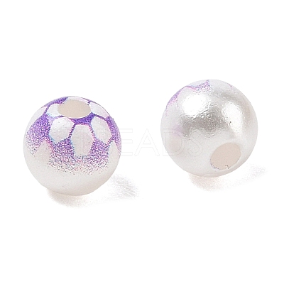 Sports Printed ABS Plastic Beads PL-CBA1C22-04-1