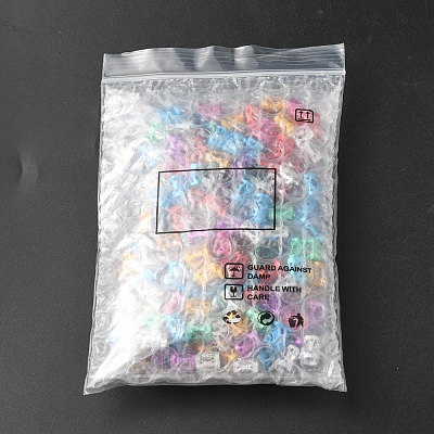 200Pcs Aluminum Dreadlocks Beads Hair Decoration ALUM-YW0001-04-1