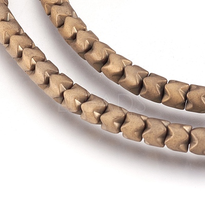 Electroplate Non-magnetic Synthetic Hematite Bead Strands G-I208-19F-E-1