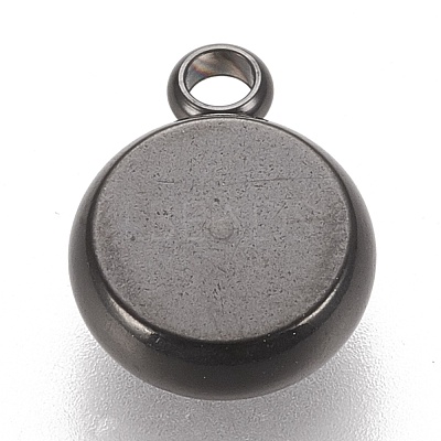 304 Stainless Steel Pendant Cabochon Settings STAS-K202-03B-B-1