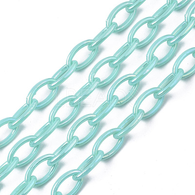 Acrylic Opaque Cable Chains X-PACR-N009-001D-1