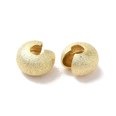 Brass Crimp Beads Covers FIND-Z039-07C-G-1