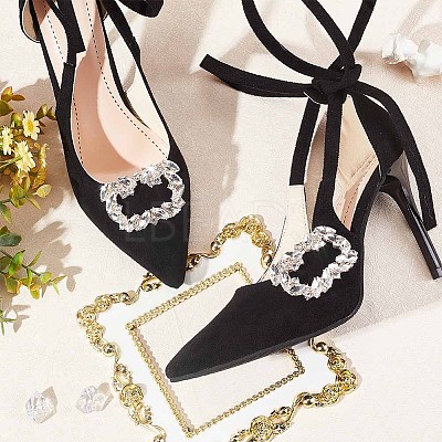 2Pcs Crystal Rhinestone Shoe Decoration DIY-OC0009-93KCG-1