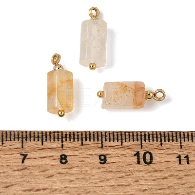 Natural Yellow Hematoid Quartz Pendants GG-CBACE45-02G-06-1