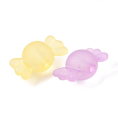 Frosted Transparent Acrylic Beads FACR-C001-01D-1