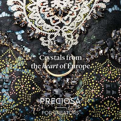 Preciosa&reg MAXIMA Crystal Sew-On Cups Y-PRC-SE8-00030-G-1