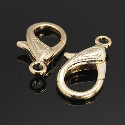 Zinc Alloy Lobster Claw Clasps PALLOY-D008-KCG-1