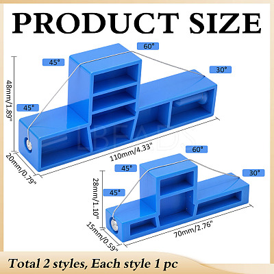 2Pcs ABS Plastic & Iron Wire Clay Cutter DIY-WH0750-119-1
