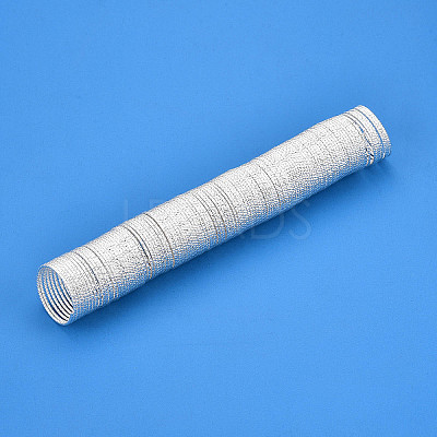 Textured Round Brass Jewelry Wires KK-N258-03S-1
