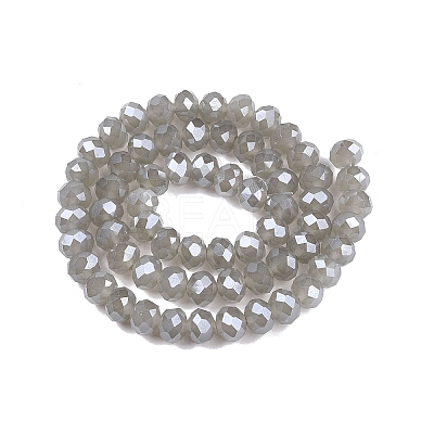 Electroplate Glass Beads Strands EGLA-A044-J8mm-A10-1