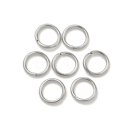 Tarnish Resistant 304 Stainless Steel Open Jump Rings STAS-Q186-02-6x0.8mm-1