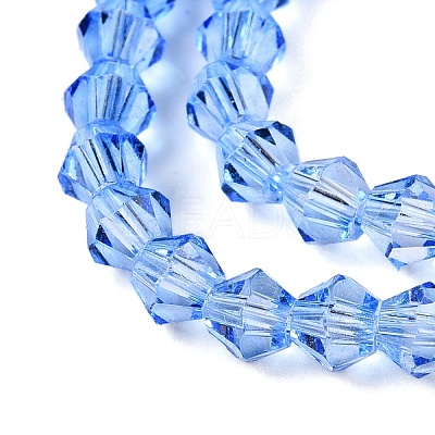 Gradient Color Baking Paint Glass Bead Strands X1-DGLA-A039-T4mm-A020-1