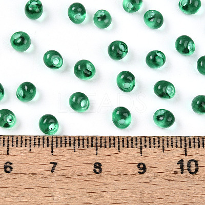 3/0 Baking Paint Glass Fringe Seed Beads SEED-A034-04I-1
