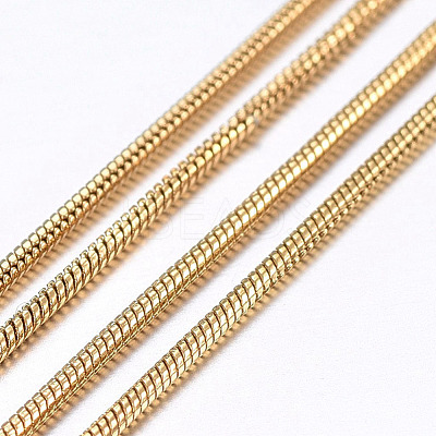 Handmade Ion Plating(IP) 304 Stainless Steel Round Snake Chains STAS-P203-J03-1