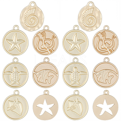 28Pcs 7 Styles Alloy Pendants FIND-SC0021-99-1