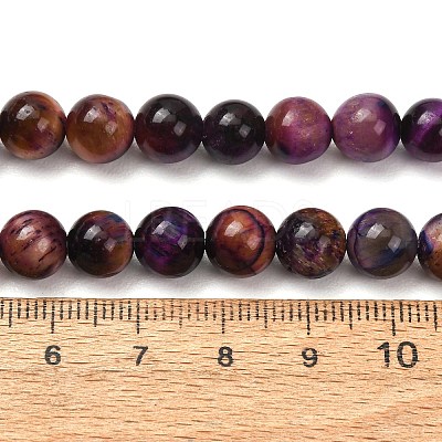 Natural Tiger Eye Beads Strands G-F591-18-8mm-10-1