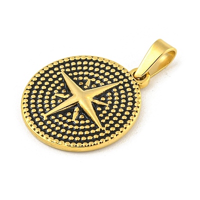 Ion Plating(IP) 304 Stainless Steel Pendants STAS-F307-21G-1