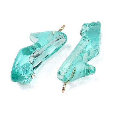 Transparent Resin Rhinestone Pendants RESI-Q021-01D-1
