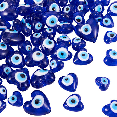 60Pcs Handmade Lampwork Beads LAMP-PJ0001-05-1