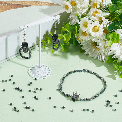 2Strands Non-magnetic Synthetic Hematite Beads Strands G-NB0005-01B-1