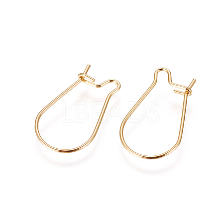 316 Surgical Stainless Steel Hoop Earrings Findings X-STAS-F216-01G-1