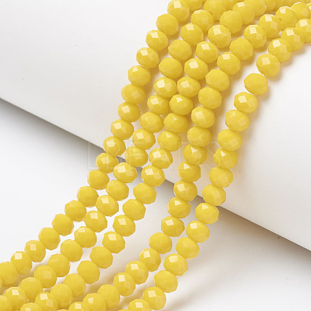 Opaque Solid Color Glass Beads Strands LS-EGLA-A034-P1mm-D04-1