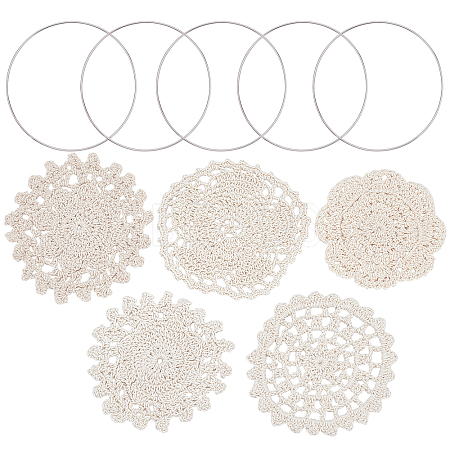 Cup Mat Cotton Coaster AJEW-GF0002-11-1