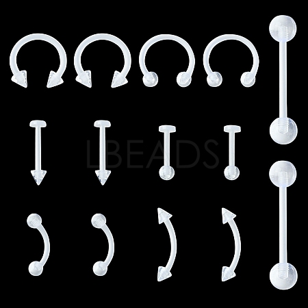 14Pcs 7 Style Acrylic Piercing Body Jewelry DIY-FS0005-41-1