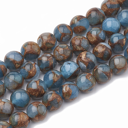 Natural Chalcedony Beads Strands X-G-S333-8mm-014C-1
