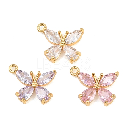 Brass Pave Cubic Zirconia Pendants CU-CBA7392-11G-1