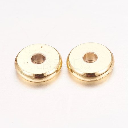 Golden Brass Spacer Beads X-KK-E702-20G-NF-1