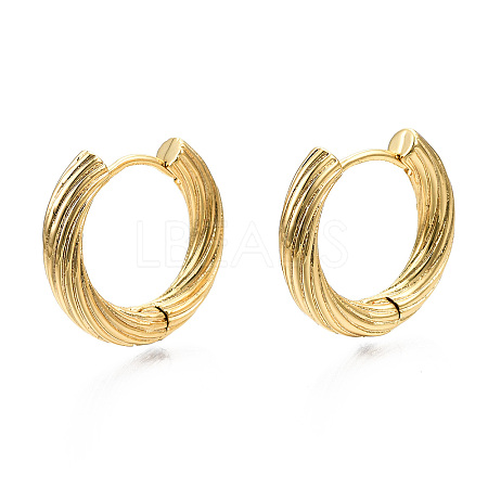 Brass Huggie Hoop Earrings X-KK-S356-347A-NF-1