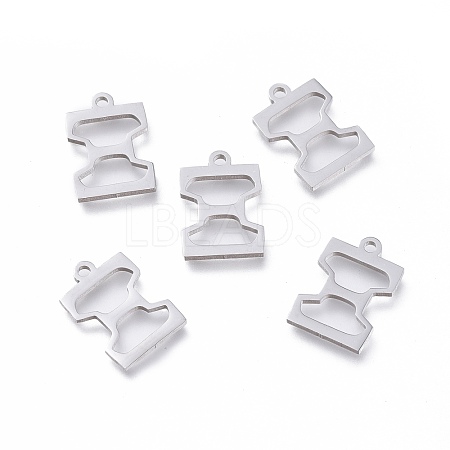 Non-Tarnish 304 Stainless Steel Charms STAS-L263-21P-1