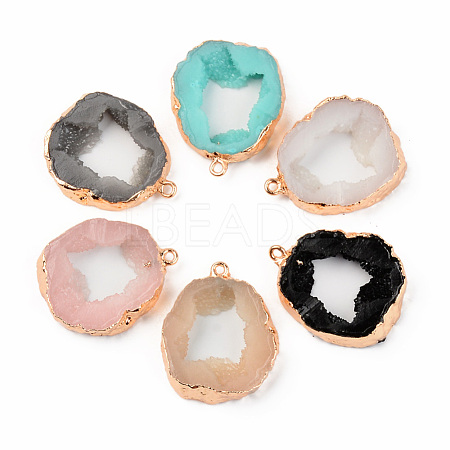 Druzy Resin Pendants RESI-R428-008-1