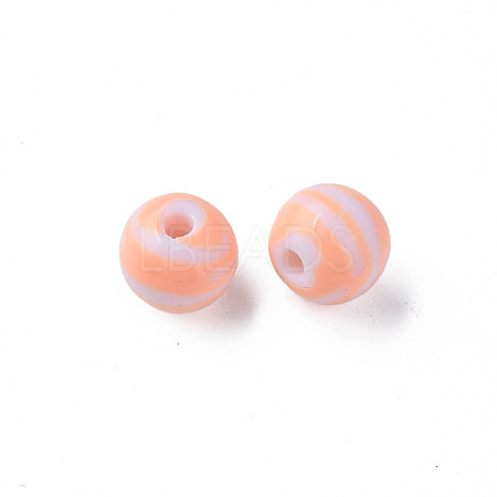Opaque Striped Acrylic Beads MACR-S373-27D-08-1