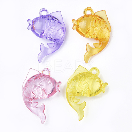 Transparent Acrylic Pendants TACR-S149-07-1