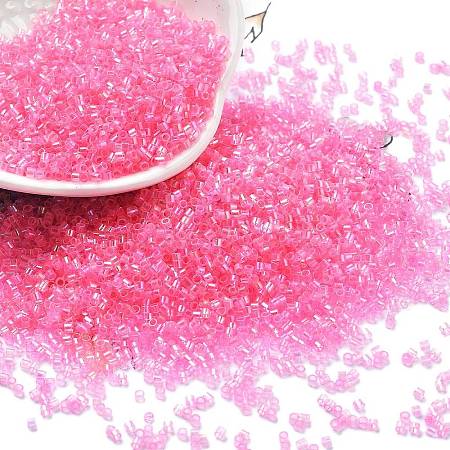 Transparent Colours Glass Seed Beads SEED-H003-01F-1