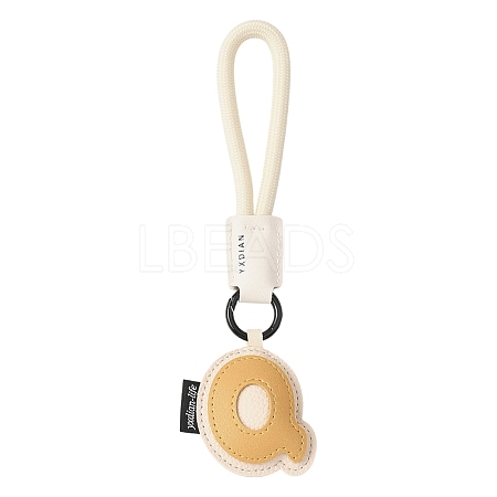 PU Leather Letter Pendant Decoration HJEW-YWC0002-001Q-1