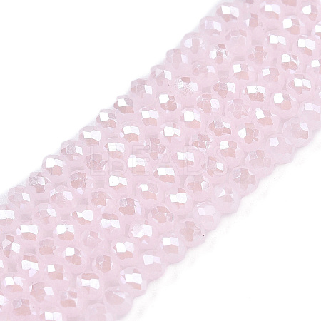 Electroplate Glass Beads Strands EGLA-A044-J1mm-A02-1