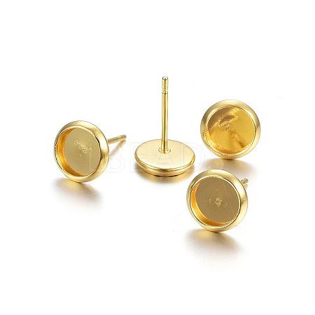 304 Stainless Steel Stud Earring Findings X-STAS-P210-46G-01-1