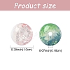 80Pcs 8 Colors Transparent Crackle Glass Beads GLAA-YW0003-50-3