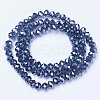 Electroplate Glass Beads Strands EGLA-A034-T4mm-A14-2