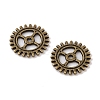 Tibetan Style Alloy Steampunk Pendants X-TIBEP-5458-AB-LF-2