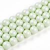 Baking Painted Pearlized Glass Pearl Bead Strands HY-N002-8mm-B02-2