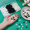 360Pcs 3 Colors Opaque Acrylic Beads SACR-NB0001-19-3