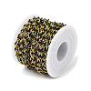 Ion Plating(IP) 304 Stainless Steel Dapped Chains AJEW-Q150-09G-02-3