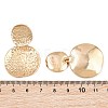 Textured Alloy Stud Dangle Earrings for Women AL-CBA6127-04G-3